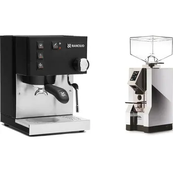 Kávovar Rancilio Silvia BC, black + Eureka Mignon Turbo, CR chrome