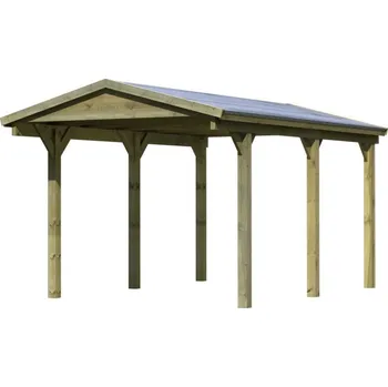 Přístřešek na auto Karibu Holztechnik Satteldach 1 43468 273 x 496 x 260 cm