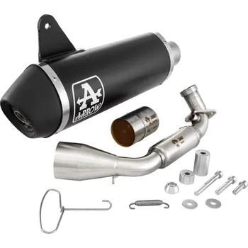 Výfuk pro motocykl Výfuk Arrow Urban černý s katalyzátorem, Vespa GTS, GTS Super, GTV 300 ccm (`20-) Euro5 AR53536ANK