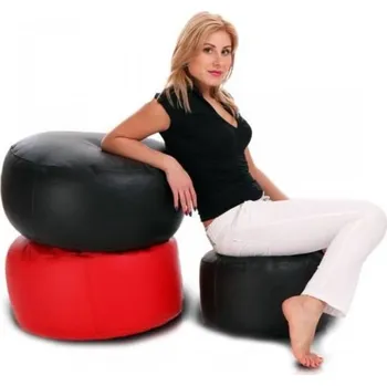 Sedací pytel Sedací vak Classic černý 50L ekokůže TiaHome