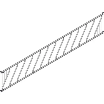 Žlabová zábrana pro skot Diagonální 6m/12 míst