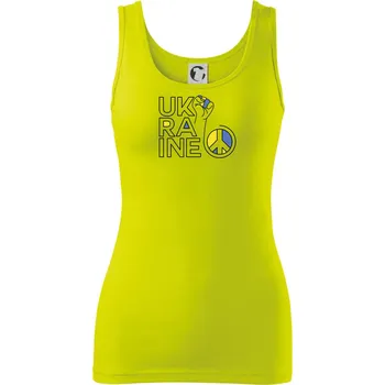 Dámské tričko Ukraine - symbol peace - Dámské tílko - XL ( Limetková )