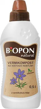 Hnojivo Biopon Natural Vermikompost na kvetoucí rostliny 500 ml