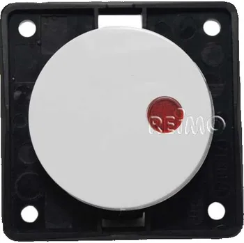 Elektrická zásuvka Berker Kontrolní vypínač Integro Bílá