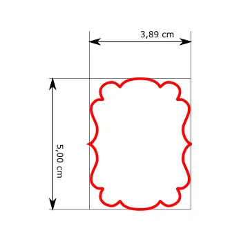 Vykrajovátko Naše Vykrajovátko Rámeček 8 Velikost: 5 cm Vykrajovátko