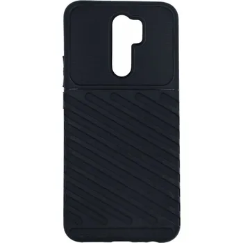 Pouzdro na mobilní telefon Kryt Xiaomi Redmi 9 silikon Thunder černý (obal neboli pouzdro na Xiaomi Redmi 9)