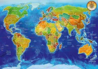 Blue Bird Geopolitická mapa světa 1000 dílků