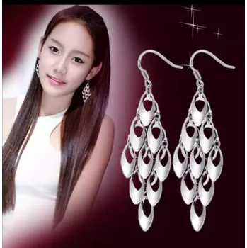 Souprava šperků Krásné dlouhé visací náušnice 10 cm (Dlouhé náušnice)