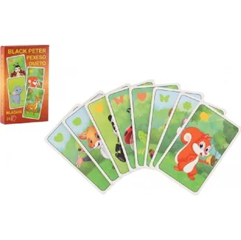 Desková hra Teddies Černý Petr - Mláďata - kreslená společenská hra