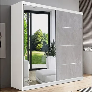 Šatní skříň Šatní skříň BENNU se zrcadlem