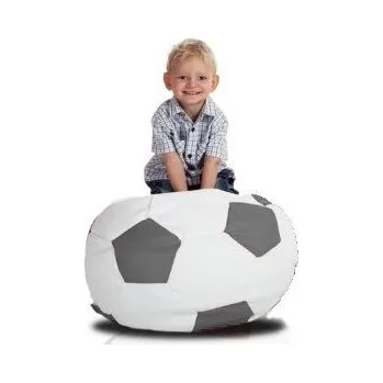Sedací pytel Sedací vak malá bílošedá fotbalový míčn TiaHome