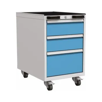 Pojízdný dílenský vozík na nářadí DPP01A, šedá/modrá