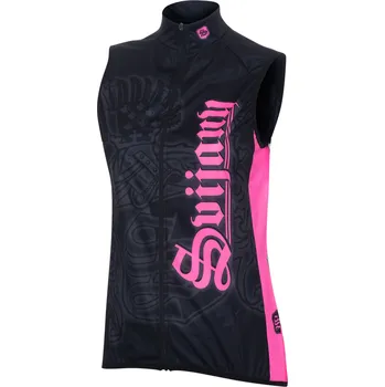 Cyklistická bunda Cyklistická vesta dámská Barva: růžovobílá, Velikost: XL