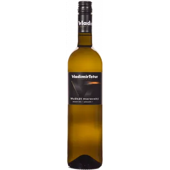 Víno Muškát moravský 2020 jakostní, polosuché 0,75 l bílé Vinařství Vladimír Tetur