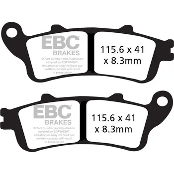 Brzdová destička Brzdové destičky EBC EPFA261HH