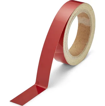 Výstražná páska Reflexní pás červený Reflexní pás 25 mm x 10 m