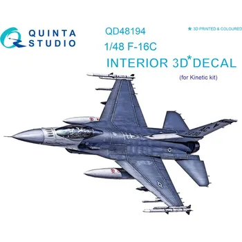 Plastikový model 1/48 F-16C 3D-Print&col.Interior (KIN)