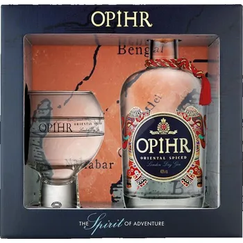Gin Opihr Oriental Spiced London Dry Gin 0,7L 42,5% (dárkové balení 1 sklenička) se sklenicí