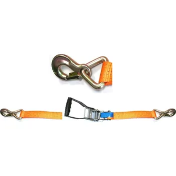 Upínací popruh Upínací popruh s karabinou 50H-2-DR-KHT, délka kompletu 2 m, barva oranžová