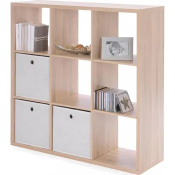 Knihovna IDEA nábytek Max 9 knihovna dub sonoma