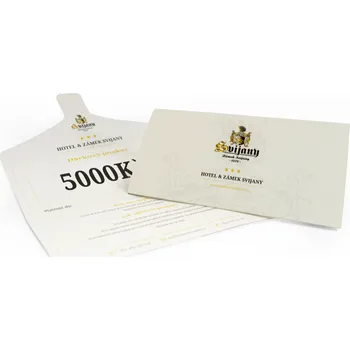 Dárkový potravinový koš Poukaz - ubytování a služby Hotelu & Zámku Svijany v hodnotě 5 000 Kč