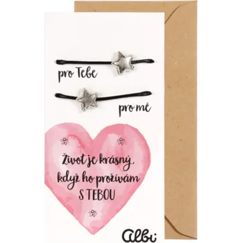 Rám na obraz Albi Dárkový šperk duo náramky Život je krásný 2 kusy