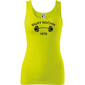 Dámské tričko Silný ročník - Letopočet 1975 - Dámské tílko - S ( Limetková )