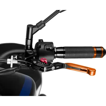 Páčka spojky bez adaptéru PUIG 3.0 24TNR rozšiřitelná skládací oranžová/červená