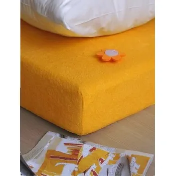 Prostěradlo Prostěradlo froté oranžová TiaHome 70x140cm