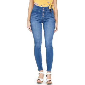 Dámské džíny GUESS dámské džíny Shauna Button-Front Skinny 28