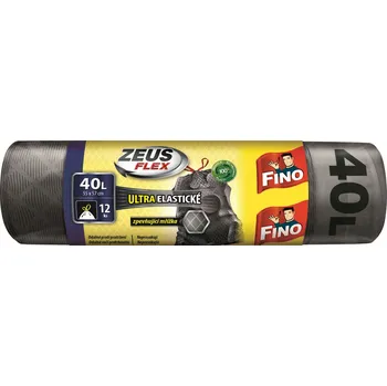 Pytle na odpadky FINO Zeus Flex odpadkové pytle zatahovací černé 40 l