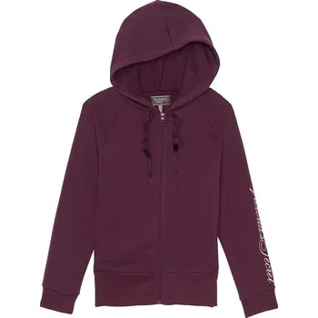 Dámská mikina Victoria's Secret dámská mikina Zip vínová M