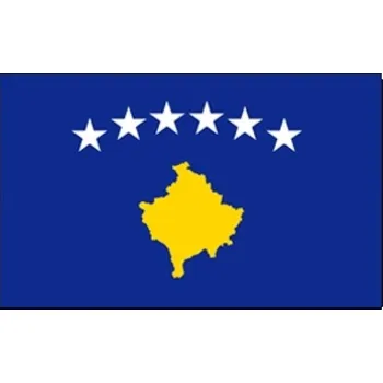 Vlajka Kosovo 30 x 45 cm na tyčce