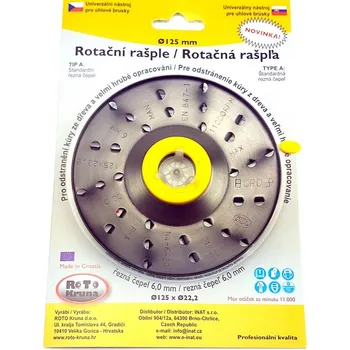 Brusný kotouč ROTO Kruna ROTO1256A 125 x 22,23 mm