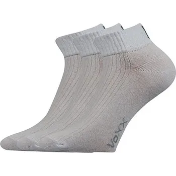 Pánské ponožky VOXX Ponožky krátké sportovní SETRA prodyšné SVĚTLE ŠEDÉ (3 páry) 47-50 102090