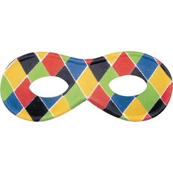 Karnevalová maska Dětská barevná škraboška Colombina
