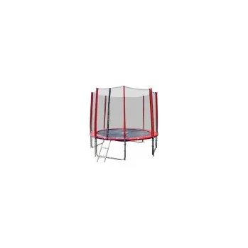 Trampolína Eoshop Premium Červená trampolína 366 cm s ochrannou sítí + žebřík + krycí plachta