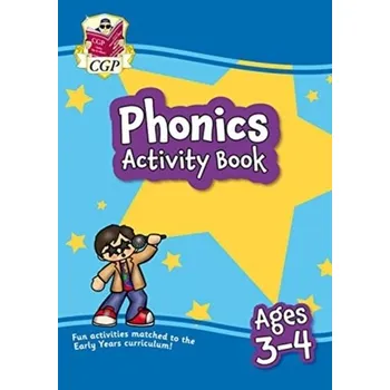 Cizí jazyk New Phonics Home Learning Activity Book for Ages 3-4 - CGP Books