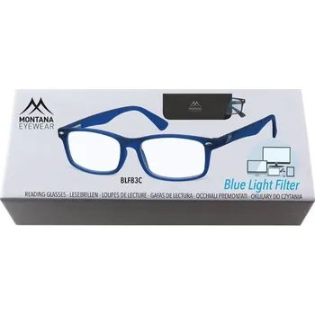 Počítačové brýle MONTANA EYEWEAR Brýle na počítač BLF BOX 83C BLUE bez dioptrií