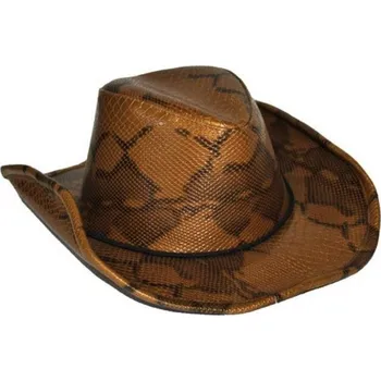 Karnevalový doplněk Funny Fashion Klobouk imitace hadí kůže
