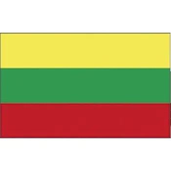 Vlajka Litva 30 x 45 cm na tyčce