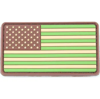 Nášivka JTG PVC 3D nášivka "vlajka USA", levá - Multicam