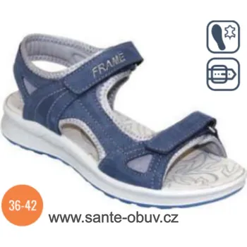 Dámská obuv SANTÉ OR/61504 MARINO sandál vel. 36-42, modrá - 36