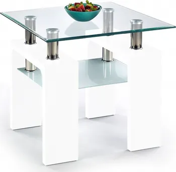 Konferenční stolek Halmar Diana H 60 x 60 cm bílý