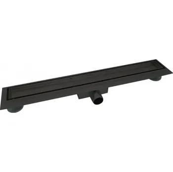 sprchový žlab Sprchový podlahový žlab černý 50 cm - POD DLAŽBU M5004B