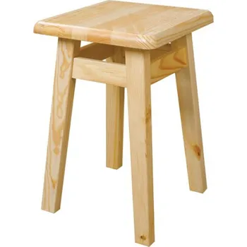 Jídelní židle Drewmax dřevěný taburet z masivního dřeva borovice KT248 pacyg