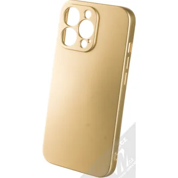 Pouzdro na mobilní telefon 1Mcz Metallic TPU ochranný kryt pro Apple iPhone 13 Pro zlatá (gold)