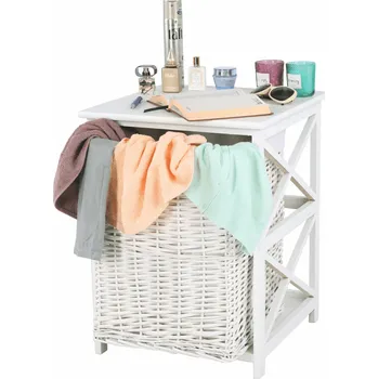 Koš na prádlo, bílá, Rafaello