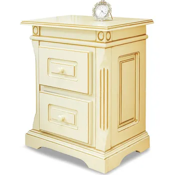 Noční stolek IBA Luxusní noční stolek Mery Odstín dřeva: Bílá