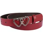 Doria Dámský pásek kožený červený OD015